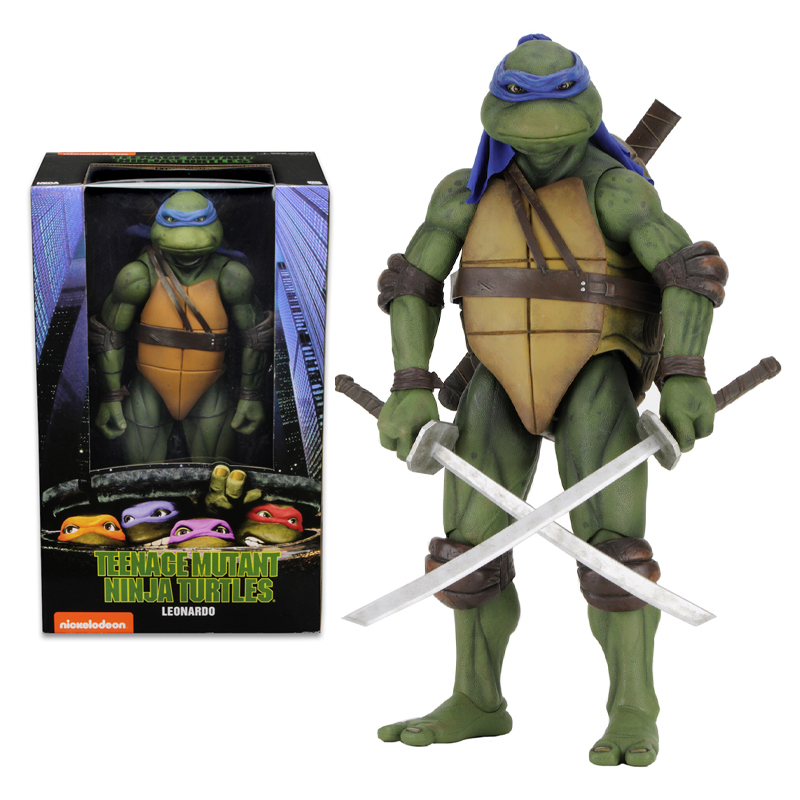 NECA Teenage Mutant Ninja Turtles 1990 Movie TMNT Leonardo 7/" Action Figur
