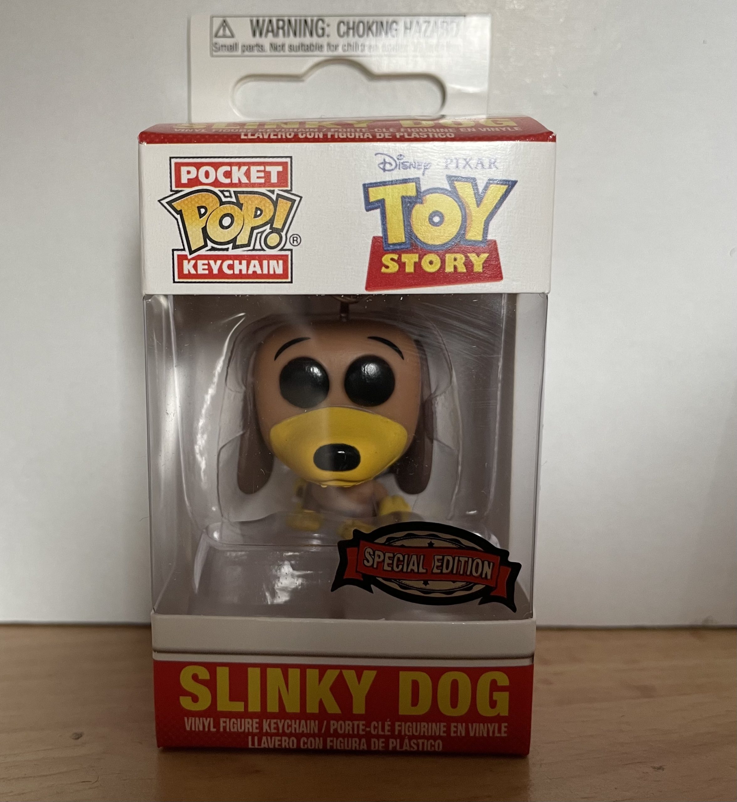 slinky dog funko pop keychain