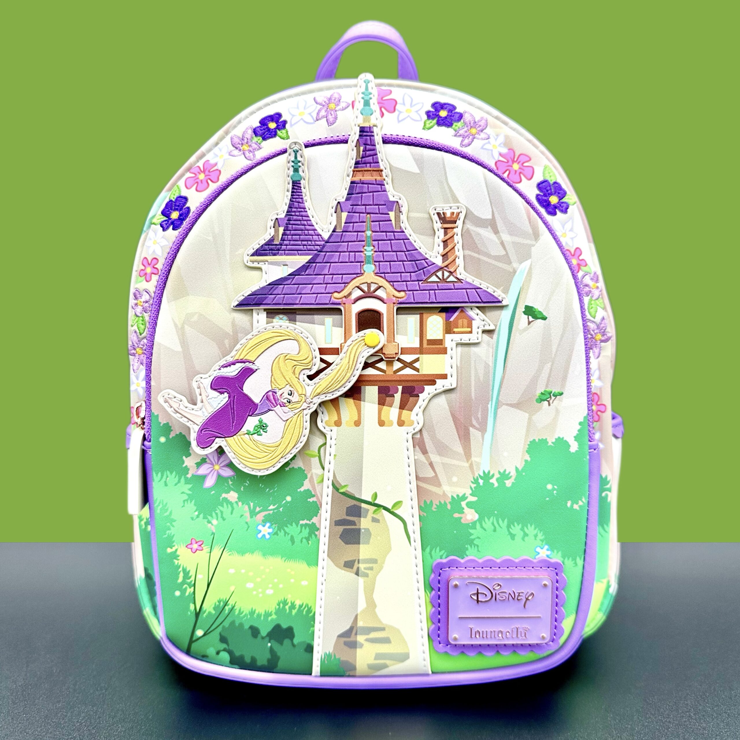 Rapunzel Swinging From Tower Tangled Disney Loungefly Mini Backpack