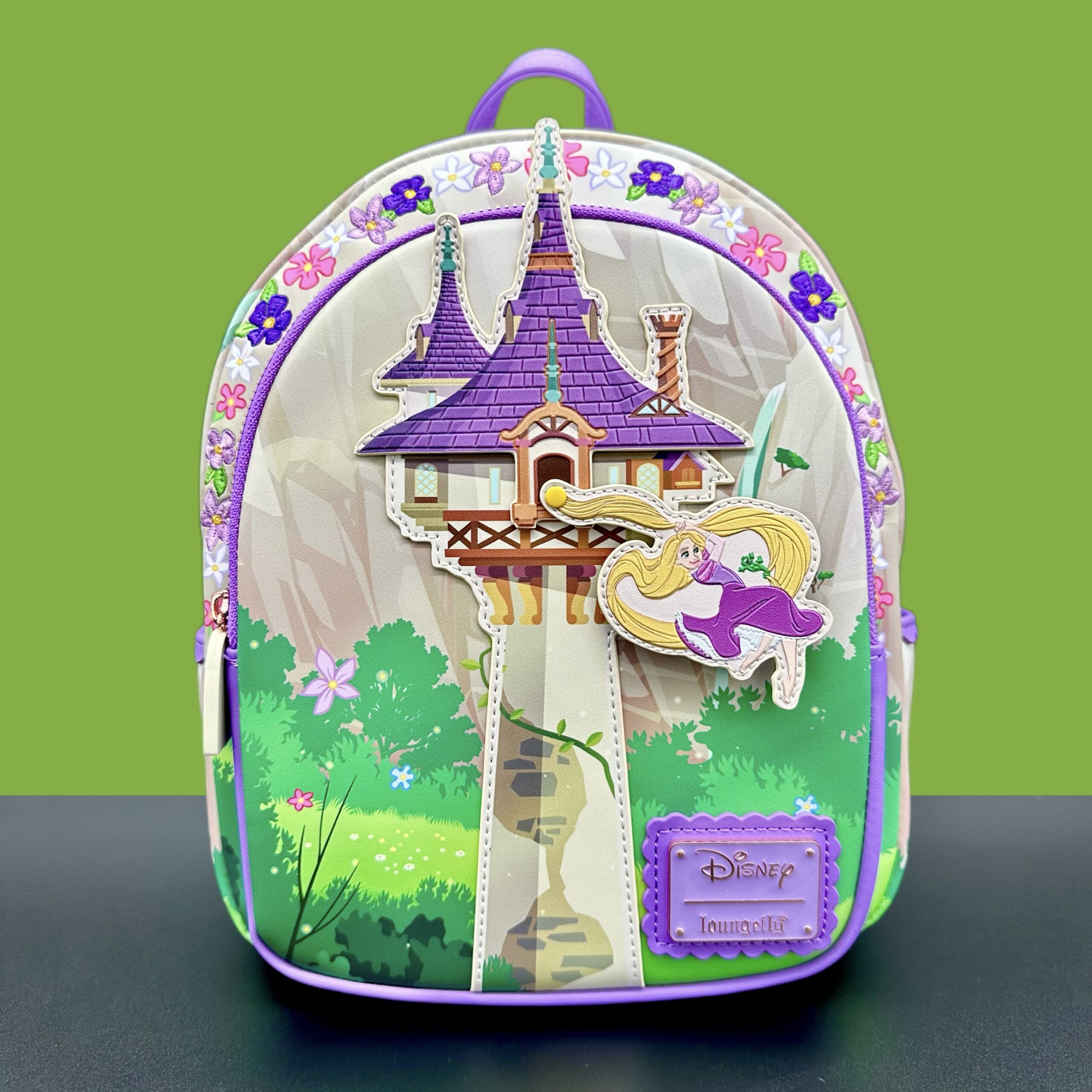 DISNEY TANGLED RAPUNZEL SWINGING FROM TOWER MINI BACKPACK Loungefly