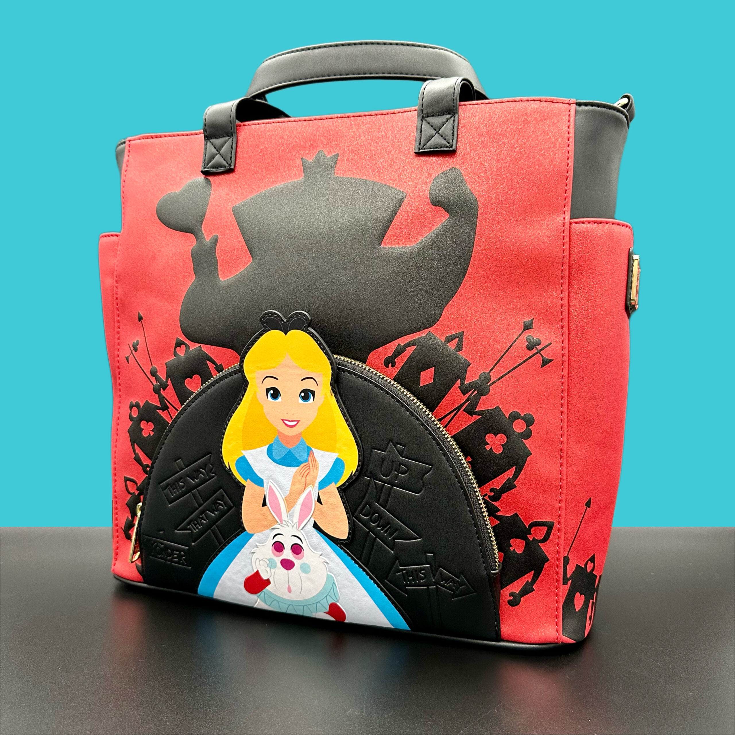 Buy Alice In Wonderland Villains Convertible Backpack & Tote Bag