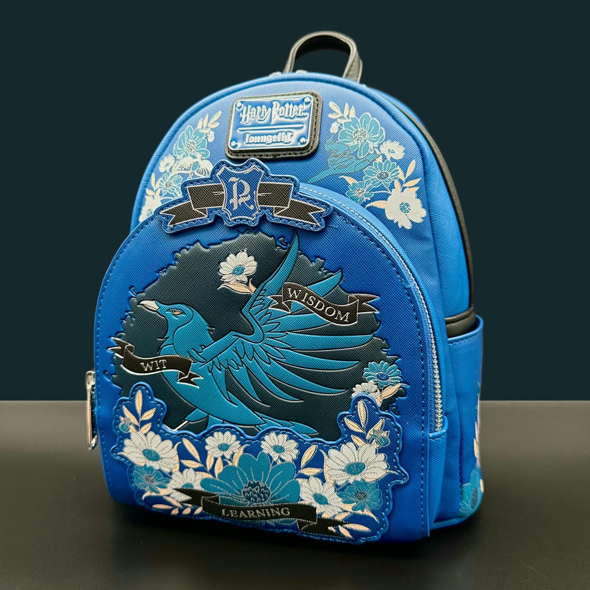 harry potter mini backpack ravenclaw Loungefly House Floral Tattoo Ravenclaw Mini Backpack - Harry