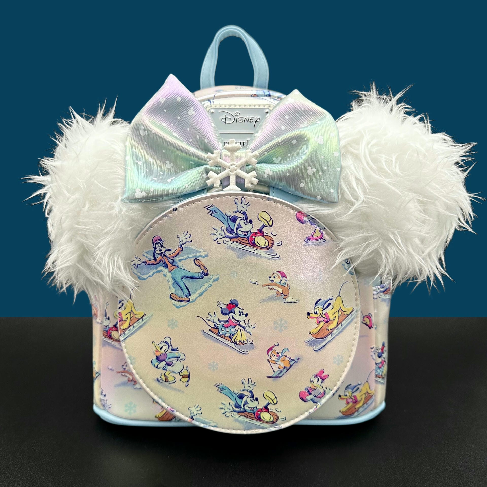 Mickey & Friends Winter Wonderland Mini Backpack With Ear Headband Loungefly Mickey & Friends Winter Wonderland | Mercari main image 3