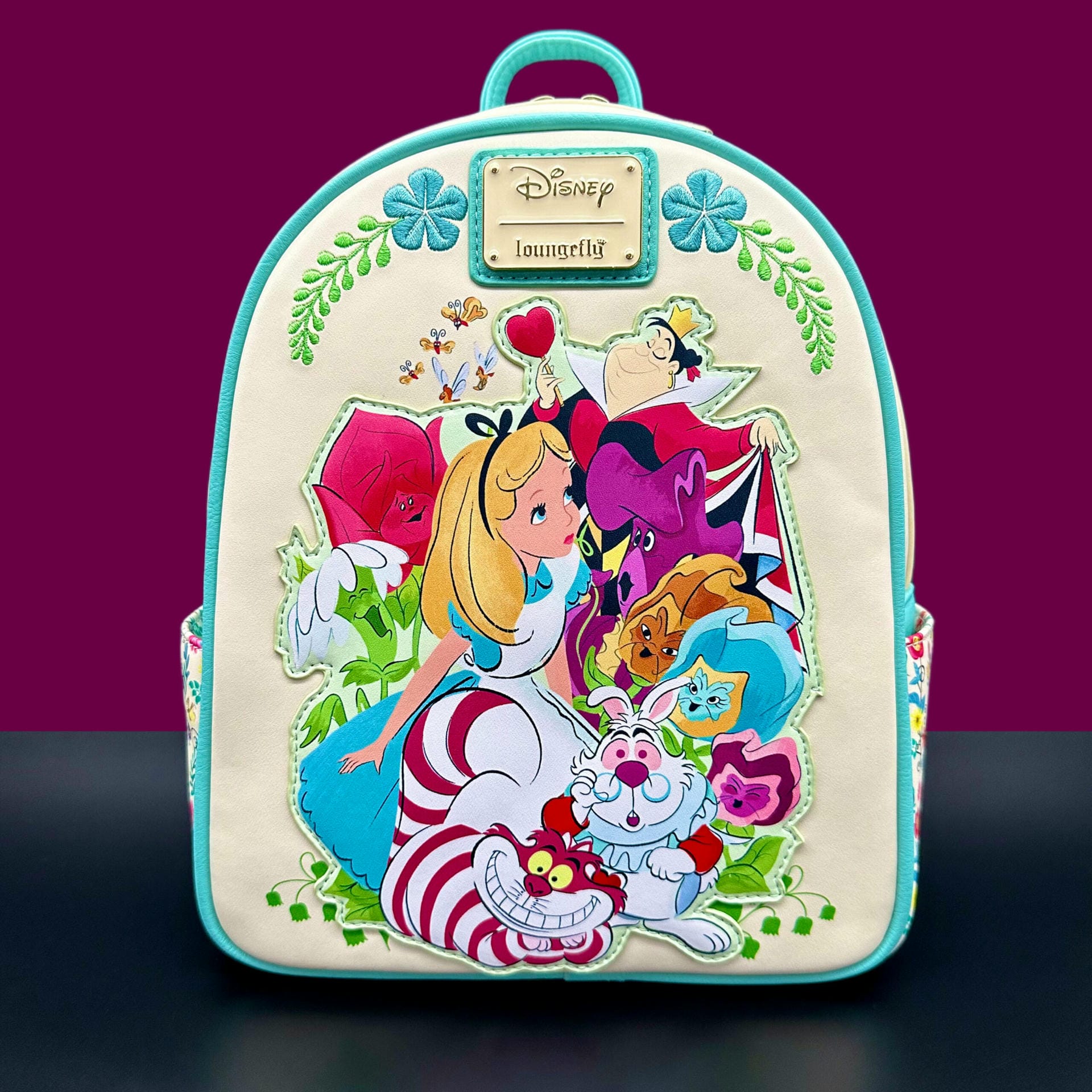 Floral Portrait Alice In Wonderland Disney Loungefly Mini Backpack | Get  Ready Comics