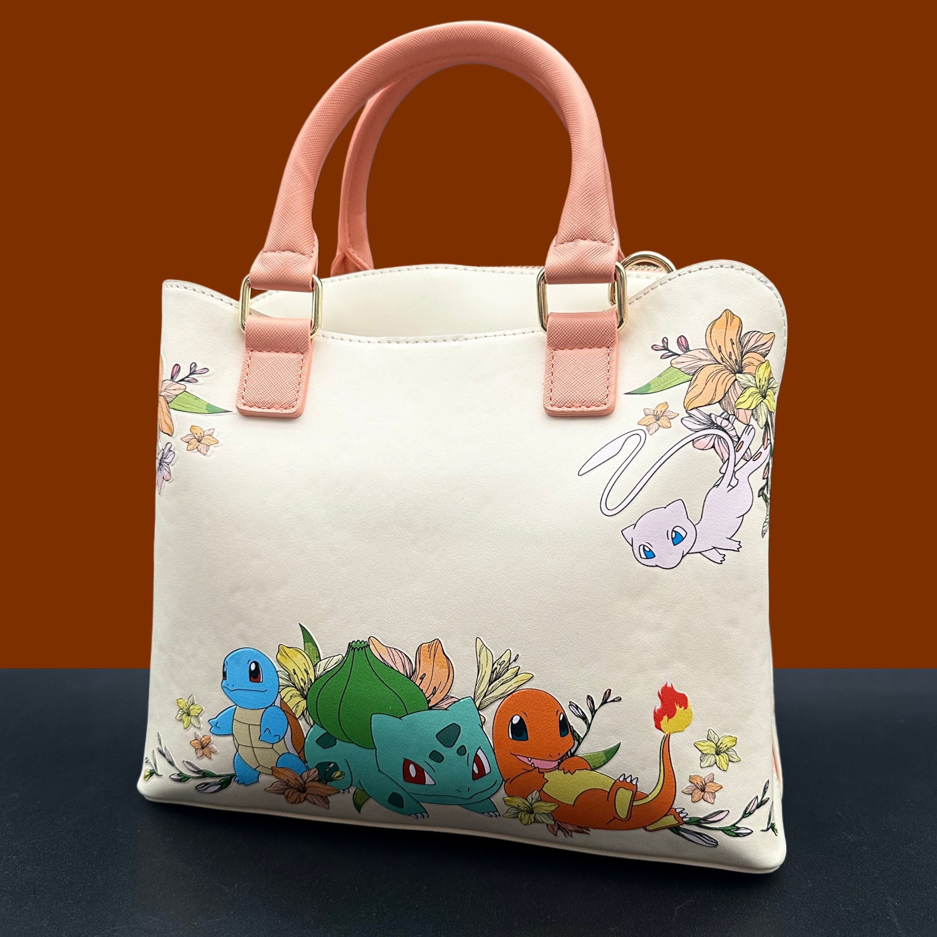 Kanto Starters and Mew Pokémon Loungefly Crossbody Bag | Get Ready 