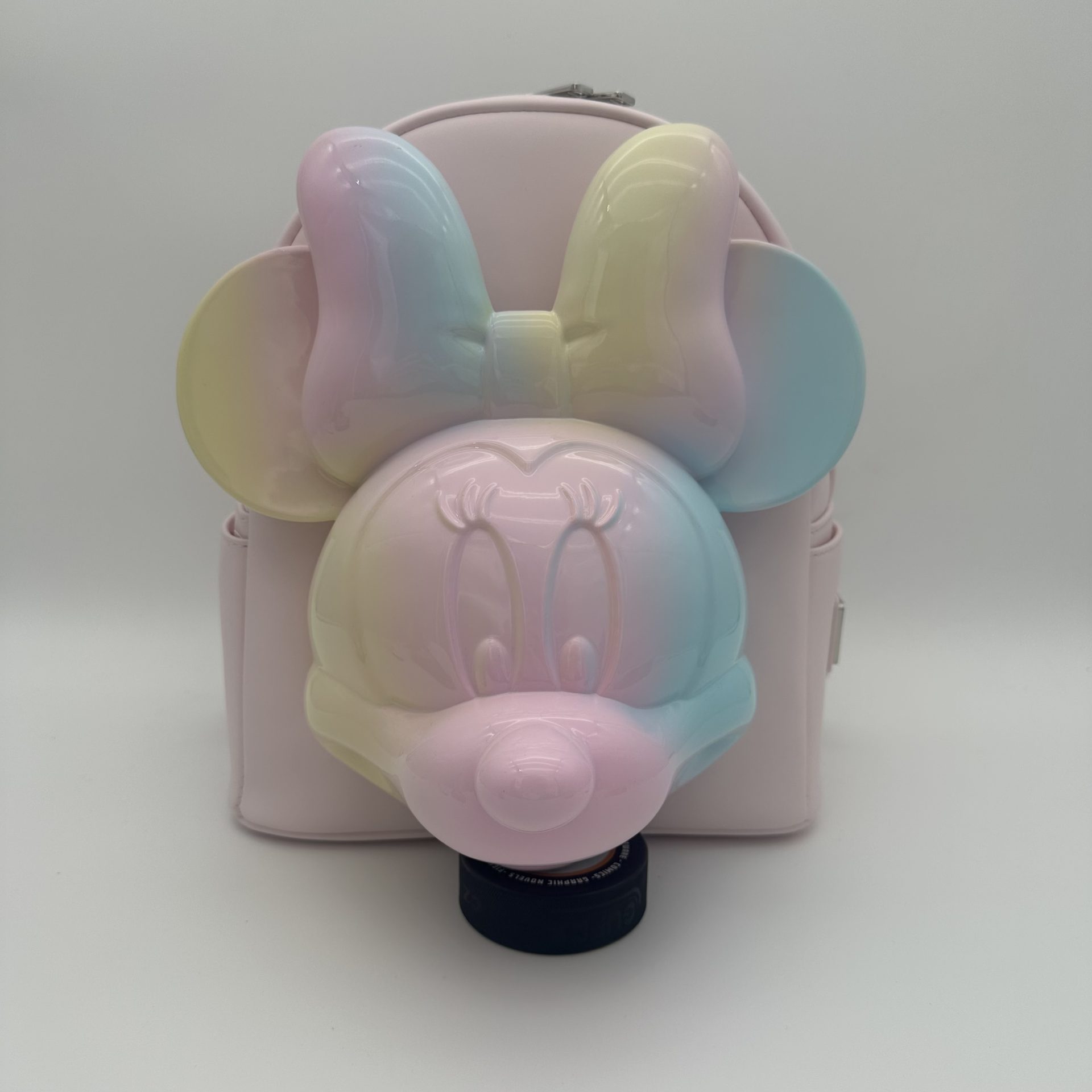 Loungefly Minnie Mouse Pastel Tie-Dye Mini Backpack 3D Molded Sculpted Head Minnie Mouse Pastel Tie-Dye Molded Figural Crossbody Bag  main image 2
