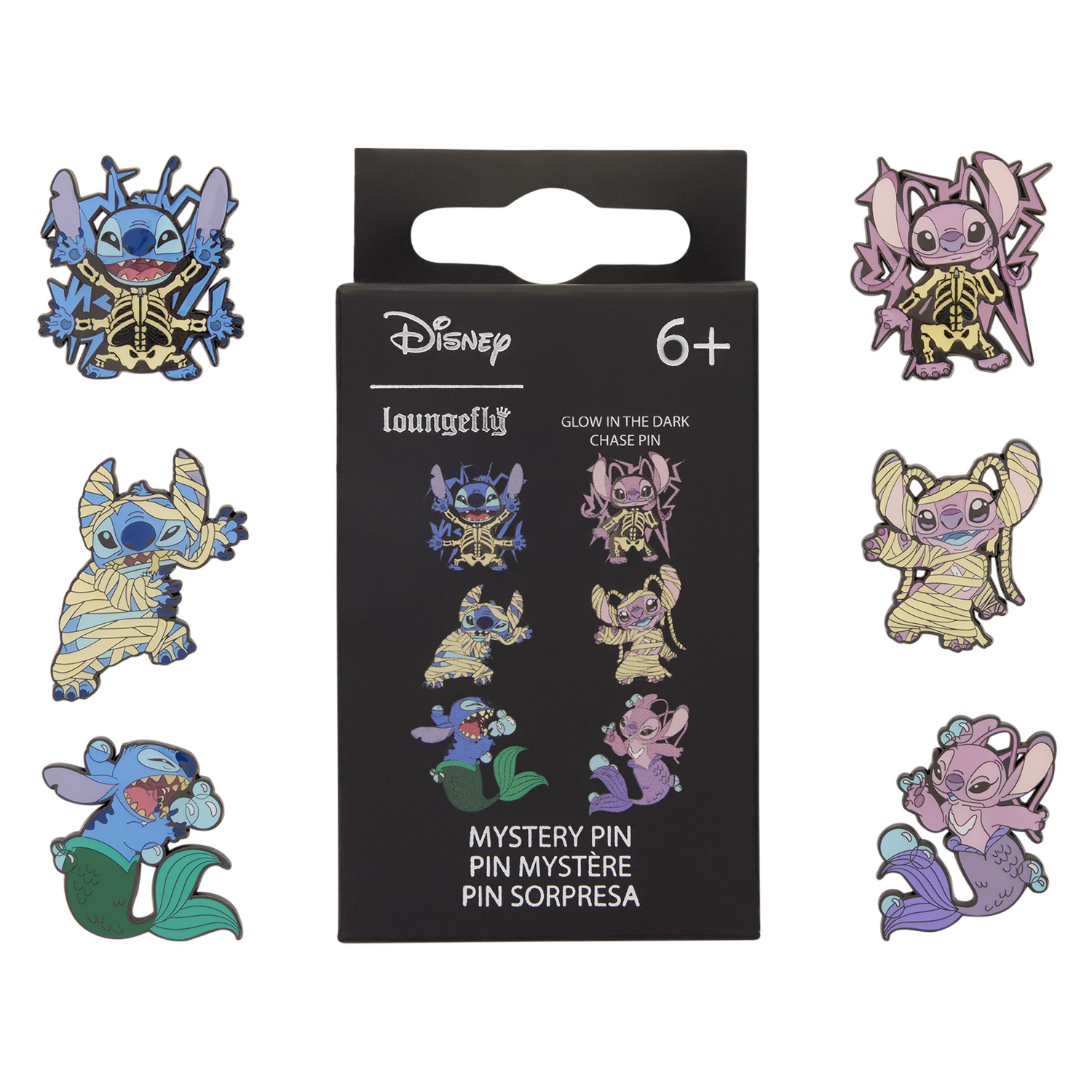 Stitch & Angel Halloween Disney Loungefly Blind Box Enamel Mystery