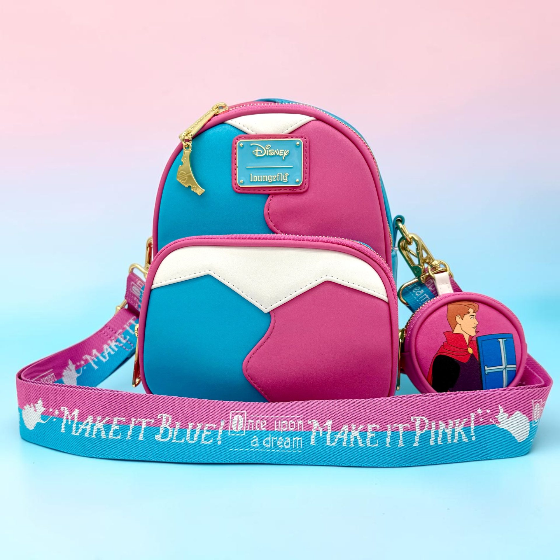 Make it Pink Make it Blue Sleeping Beauty Loungefly  display picture 1